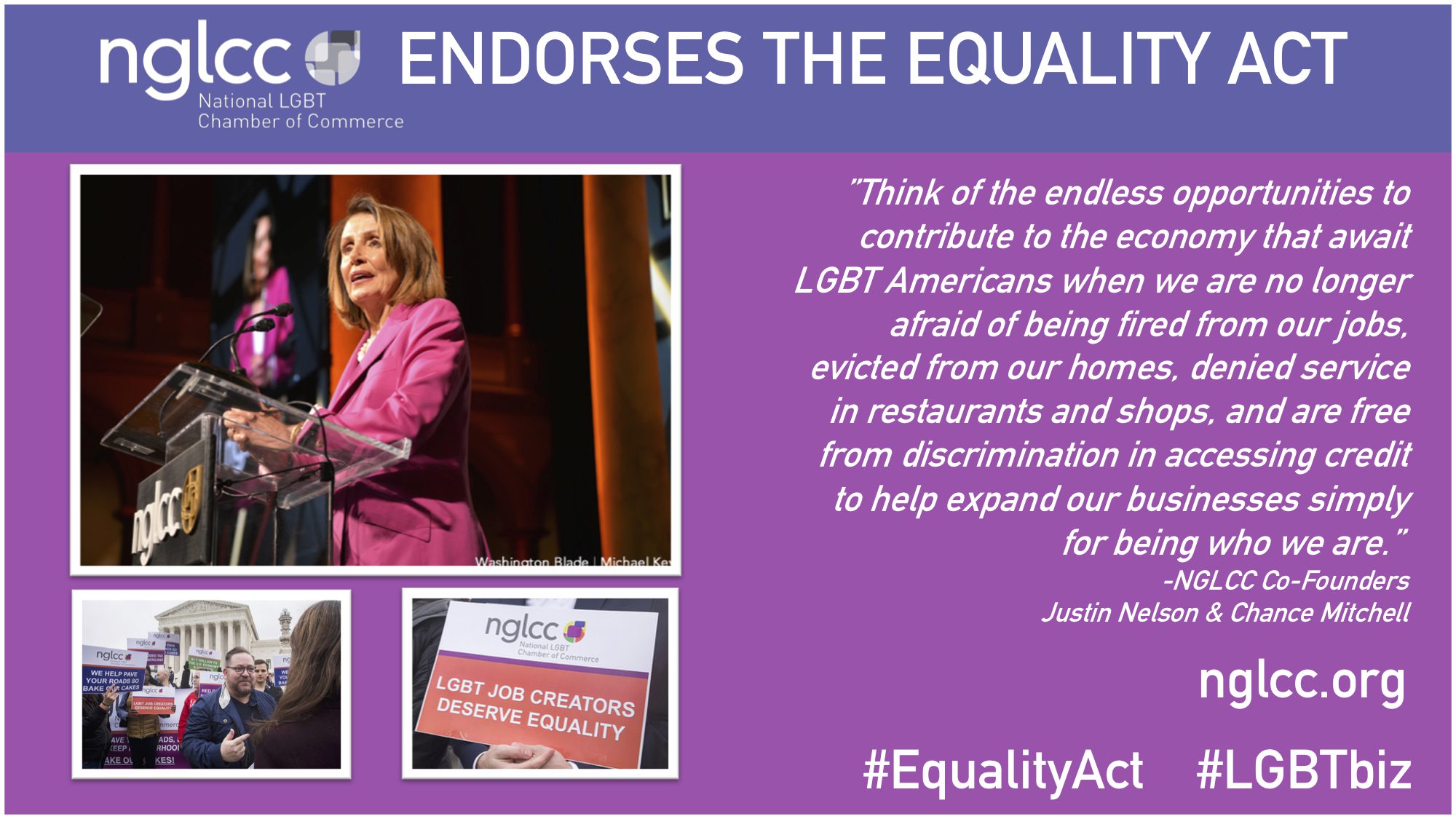 Nglcc Endorses The Equality Act As Essential To The Economic Future Of Lgbt Americans Nglcc